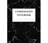 Composition Notebook: College Ruled Marble Cover for School & Office (8.5 x 11", 110 Pages, 33 Lines Per Page): Classic black and white marble journal for students, professionals, and everyday writing
