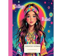 Composition notebook college ruled: Modern hippie tween, trendy with aesthetic design