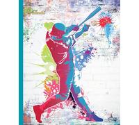 Composition Notebook College Ruled , New Generation - Baseball Notebook Lined Paper 7.5 x 9.25 Inches - 120 Pages , Journal For School, College, Work , Office