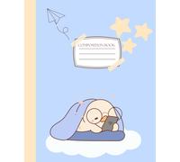 Composition notebook: College ruled notebook | Cute and aesthetic duck on a cloud notebook | 120 pages | 7.5 x 9.25 | For back to school, university, work, gift...