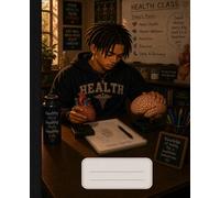 Composition Notebook: College Ruled Notebook for Black Boys | School Composition Book | 7.5 x 9.25 | 100 Pages | Health Science