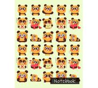 Composition Notebook: College Ruled Paper Notebook Journal. Cute Cartoon Panda Blank Lined Workbook for Teens Kids Students Girls for Home School ... Notes - Big Size 8.5'' x 11'' - Awesome Cover