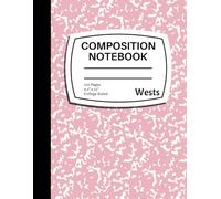 Composition Notebook College Ruled: Pastel Pink Marble Composition Book - Pink Notebook Journal for School, College, University, Work, Office Supplies - 8.5" x 11" - 110 Pages - Blank Lined Notebook