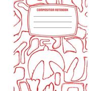 Composition Notebook College Ruled - Red Doves Edition: 110 Pages | 55 Sheets | Full-Bleed College Ruled with Margin Lines | 7.5 x 9.75 | Bella Strada Studio