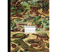 Composition Notebook College Ruled: Reptile Realm, Beautiful Reptiles: |An Adolphe Millot Inspired Vintage Journal Perfect for Girls, Boys, Teens, Women, Men, Reptile Lovers, Artists, and Students