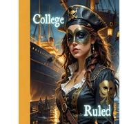 Composition notebook College ruled: Secret Spy - Pirate Heist, Trendy with aesthetic design