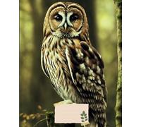 Composition notebook-College ruled: Tawny owl in the wood - Perfect for note taking and study