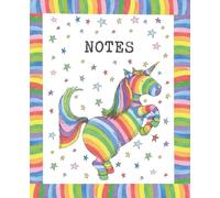 Composition Notebook College Ruled: Unicorn Stars & Stripes - Perfect Gift for Unicorn lovers: Journal for note taking, thoughts and to-do lists - 110 Pages