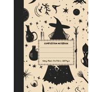 Composition Notebook College Ruled: Vintage Aesthetic Journal with Witch Illustration | Dark Academia Gothic School Supplies