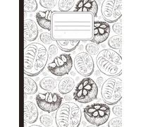 Composition Notebook-College Ruled - Vintage Botanical Fruit: Botanical sketches notebook