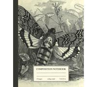 Composition Notebook College Ruled: Vintage Death's Head Moth Illustration | Aesthetic Journal for College, School, Office & Work (Vintage Flora and Fauna)