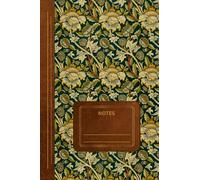 Composition Notebook: College Ruled / William Morris Print and Leather Look Cover / Vintage Aesthetic For School, Home, Work