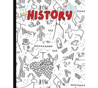Composition Notebook: Cool black and White History Journal | 7.5 x 9.25 in, 120 Wide-Ruled Pages | Great for School Note or Homework