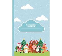 Composition Notebook: Cute Animals Love Christmas Music I 120 pages, 6x9"