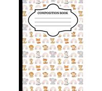 Composition Notebook: Cute baby zoo animals
