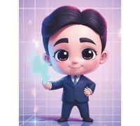 Composition Notebook: Cute Chibi Anime Nikola Tesla: Wide Ruled School Journal for Kids, Students, and Science Lovers - 120 Pages, 7.5 x 9.25 in (The Future Geniuses: Anime Chibi Edition)