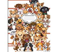 Composition Notebook: Cute Colorful Dogs, College Ruled Lined Pages, Composition Book, Journal