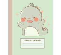 Composition Notebook: Cute Dinosaur | College Ruled Notebook | Kawaii Cottagecore Aesthetic Lined Journal for Kids & Teens