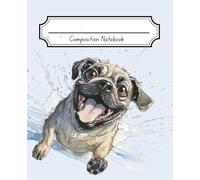 Composition Notebook: Cute Dog Design, Wide-Ruled Lined Numbered Pages, Index Page, Elegant & Aesthetic Journal for Woman and Men, Teens, Girls and ... to School, College, University, Work, Office.