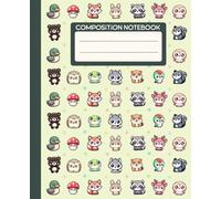 Composition Notebook: Cute Kawaii Forest Friends College Ruled Composition Book