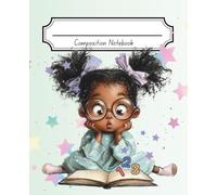 Composition Notebook: Cute Little Girl Design, Wide-Ruled Lined Numbered Pages, Index Page, Elegant & Aesthetic Journal for Woman, Teens, Girls, ... to School, College, University, Work, Office.