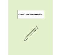 Composition Notebook: Cute Mint Green Aesthetic, Wide Ruled, 110 Pages, 7.5 x 9.25 in: Pastel Mint Green School Supplies, Large Exercise Book for Students, Kids and Teens