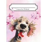 Composition Notebook: Cute Puppy Dog Design, Wide-Ruled Lined Numbered Pages, Index Page, Elegant & Aesthetic Journal for Woman and Men, Teens, Girls ... to School, College, University, Work, Office.