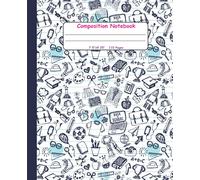 Composition Notebook Cute Study Tools Design: Cute Girly Cover Design, Wide Ruled, 7.5"x9.25", 110 Pages, For kids, teens, and adults (Composition Notebooks)