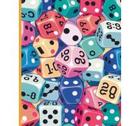 Composition notebook: D20 Dice Pattern Notebook | College Ruled | RPG Journal with Colorful 20-Sided Dice Design | 7.5 x 9.25 in, 100 Pages