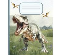 Composition Notebook: Dinosaur Themed Cover College Ruled Lined Pages