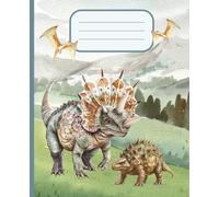 Composition Notebook: Dinosaur Themed Cover College Ruled Writing Pages