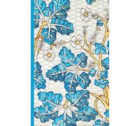 Composition Notebook Dot Grid Paper: A lovely vintage botanical pattern with small white flowers among large blue leaves on a light gray background.: ... For College, Students, School, Work, Office.