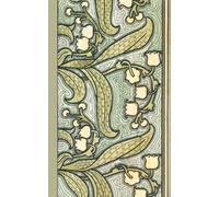 Composition Notebook Dot Grid Paper: Charming, botanical, vintage pattern with white lily of the valley among muted green leaves.: Cute Aesthetic Notebook For College, Students, School, Work, Office.