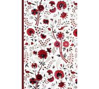 Composition Notebook Dot Grid Paper: Delicate, vintage botanical pattern with muted burgundy flowers and birds among the leaves on a light cream ... For College, Students, School, Work, Office.
