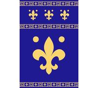 Composition Notebook Fleur De Lis French Medieval: 120 lined pages wide ruled