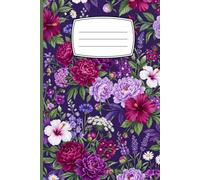 Composition Notebook Floral: Pink & Purple Botanical College Ruled Composition Book
