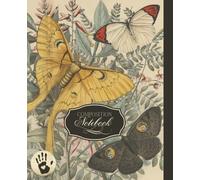 Composition Notebook: For Left-Handed Writers, A Vintage Scientific Butterfly Illustration Journal with 108 Cream Colored, College Ruled Pages