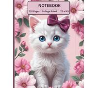 Composition Notebook for Student: College Ruled |Notebook for Students | Journal l Cat Lover Composition | Cute Cat Illustration|