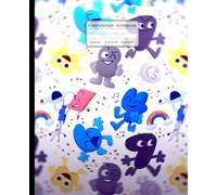 Composition Notebook: Funny Animated Character, Wide Ruled, 7.5 x 9.25 inches, 100 Pages - Ideal for Cartoon Fans, and Creative Expression (Notebook )