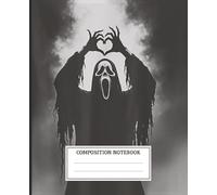 Composition Notebook: Funny Ghost Face Scary Movies For Kids, Boys Journal Writing School Students 7.5x9.25