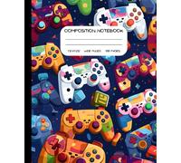 Composition Notebook: Gamer Notebook Journal - Wide Ruled Video Game Controller Aesthetic for Boys, Girls, Teens, & Kids - 7.5 in x 9.25 in - 108 Pages