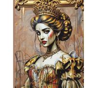Composition Notebook: Gilded Graffiti Rococo Princess themed Notebook | College Ruled | Journal for planning, study | 7.5 x 9.25 in, 100 Pages