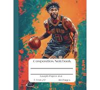 Composition Notebook, Graph Paper 4x4, 7.5" x 9.25", 80 Pages