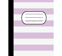 Composition Notebook: Graph Paper, 7.5 x in x 9.25 in, 120 Pages, Light Purple Simple Design