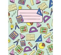 Composition Notebook: Graph Paper Cute Math Themed Notebook: Pastel Mint Grid Notebook for Math, Graphing, STEM Notes, & Creative Planning (120 Pages, 7.5” x 9.25”)