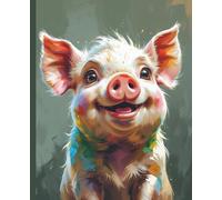 Composition Notebook: Happy Piglet Journal Notebook | 110 pages, 7.5 x 9.25"