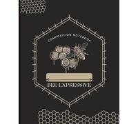 Composition Notebook: Honey Bee and Hexagon Honeycomb Vintage Aesthetic | College Ruled | 120 lined pages | 7.5’’ x 9.75’’ | Copper, Gold, and Black ... Gift for Kids, Teens, Students and Adults