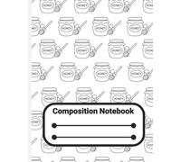 Composition Notebook: HoneyJar | 7.5 x 9.75 Inch | 110 Pages | College Ruled
