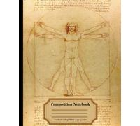 Composition Notebook illustrated with Da Vinci Vitruve Luc Viatour