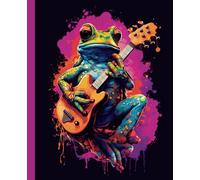 Composition Notebook - Journal - Diary: COLLEGE RULED NOTEBOOK | FROG | VIBRANT COLORS | RETRO | MUSIC | 120 PAGES | 7.5 x 9.25 INCHES | MATTE COVER | CREATIVE WRITING | JOURNALING | SCHOOL